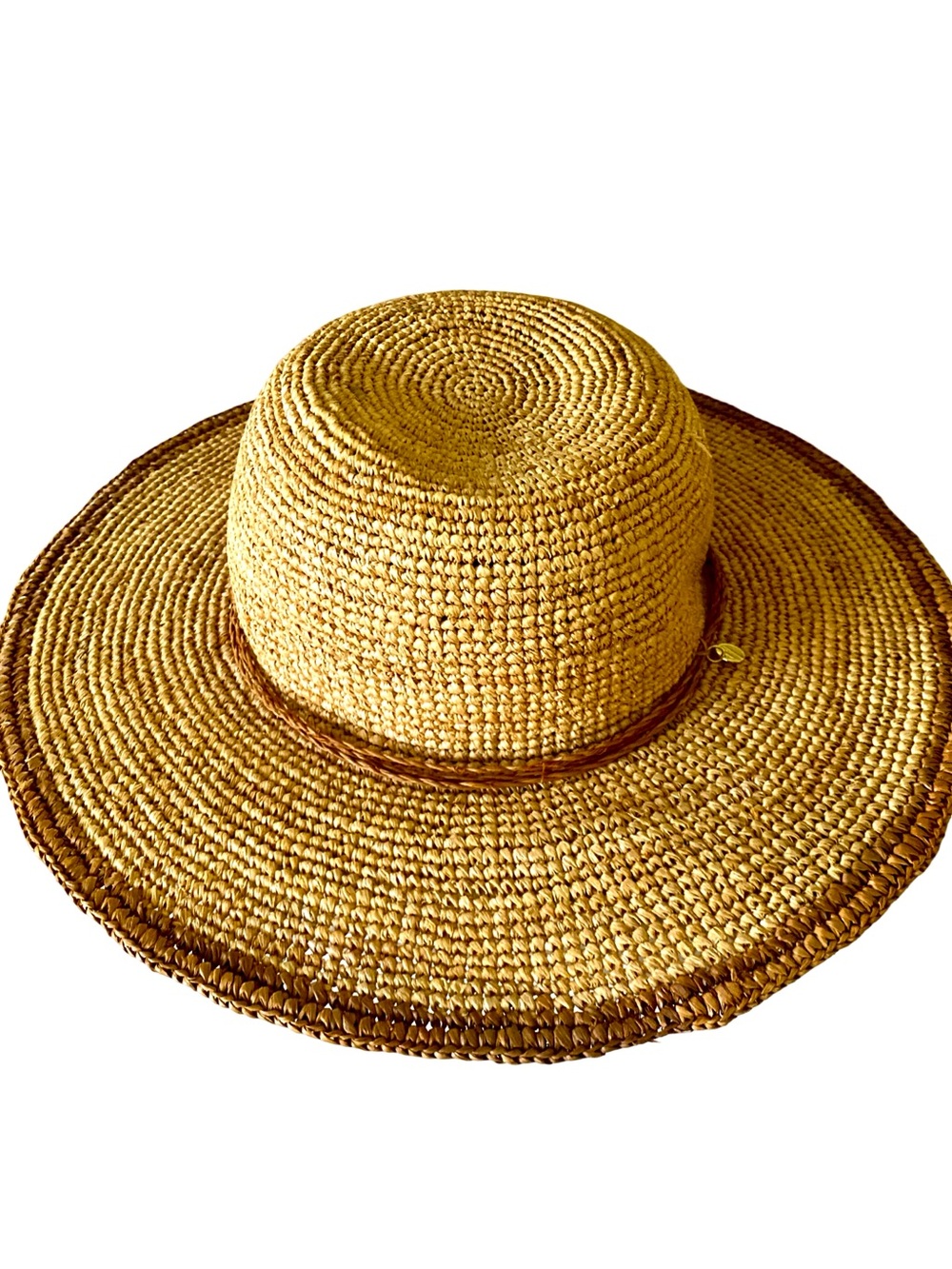 Kooringal Straw Sun Hat in Natural - Lightweight Wide Brim-handmade